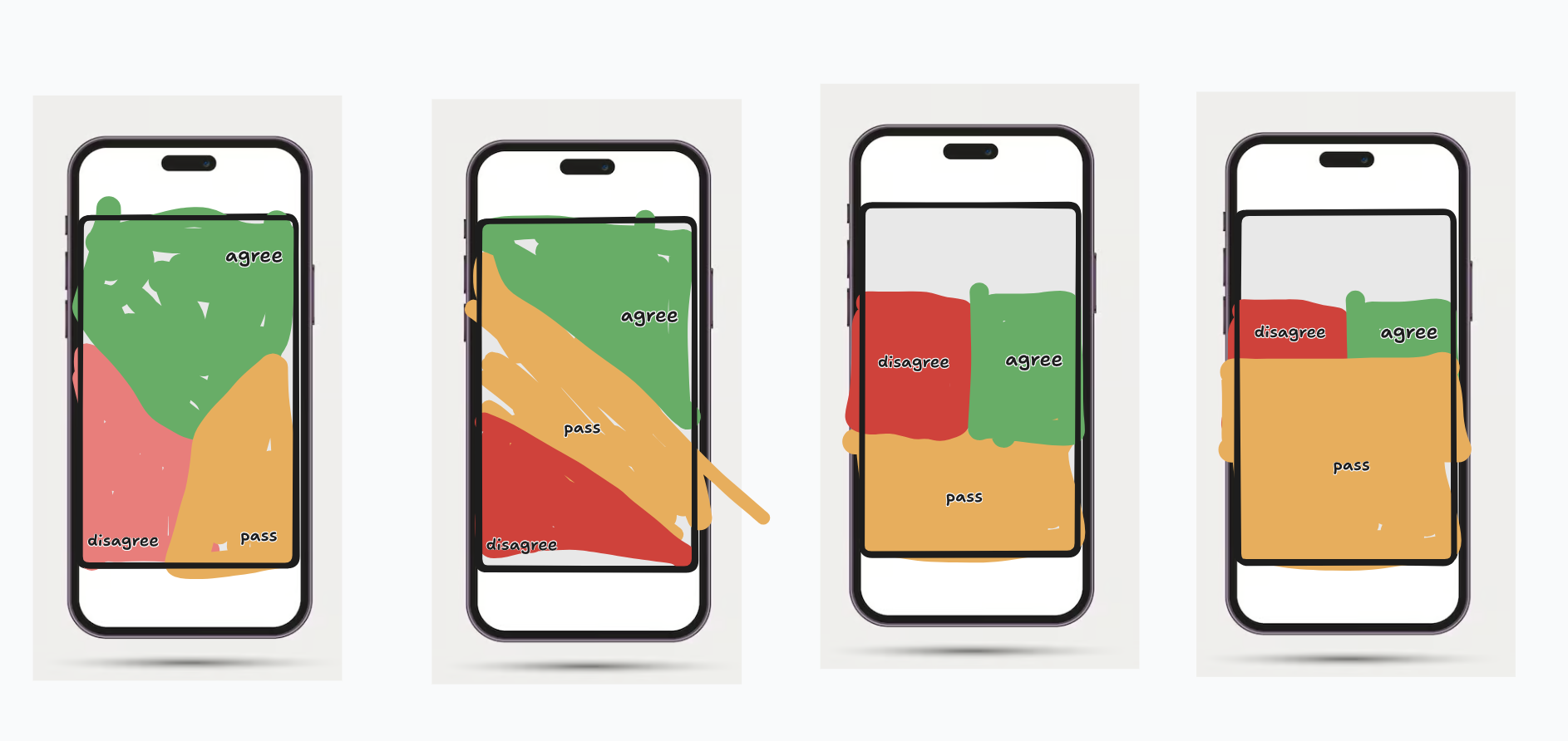 Diagram showing different interface geometry options